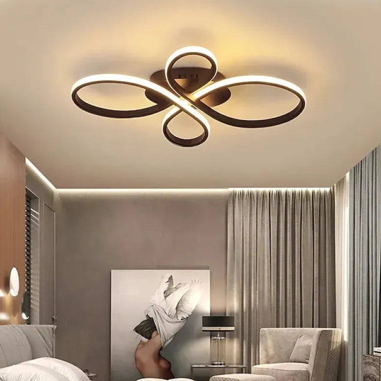 Geometric Bedroom LED Flush Ceiling Lights