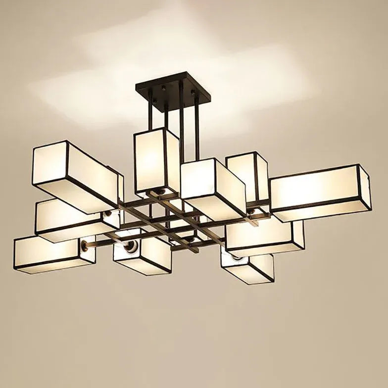 Multiple Rectangular Modern Living Room Pendant Lights