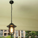 Lampe Wohnzimmer Hängelampe im Vintage schwarzen Laternenstil - Clowas.de