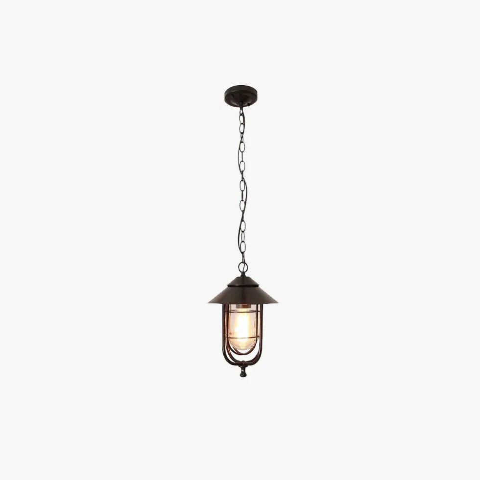 Lampe Wohnzimmer Hängelampe im Vintage schwarzen Laternenstil - Clowas.de