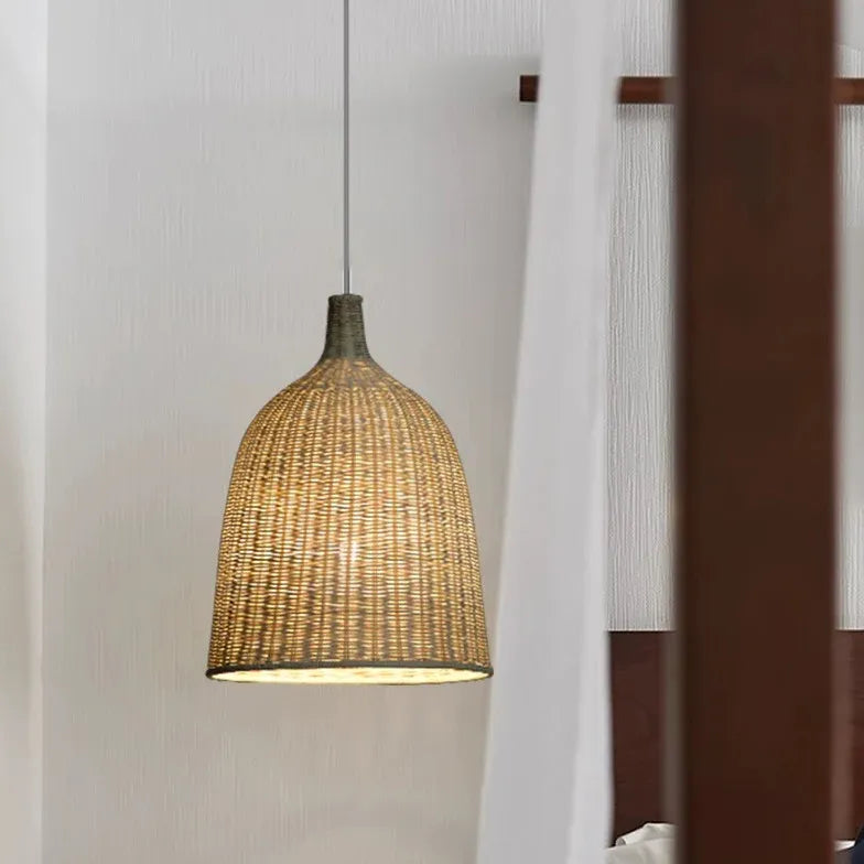 Landhaus Pendelleuchten moderne minimalistische Lichtgestaltung aus Bambus - Clowas.de