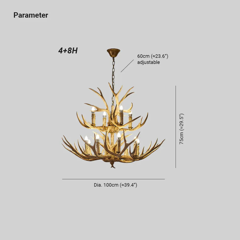Landhausstil Kronleuchter im antiken rustikalen Design - Clowas.de