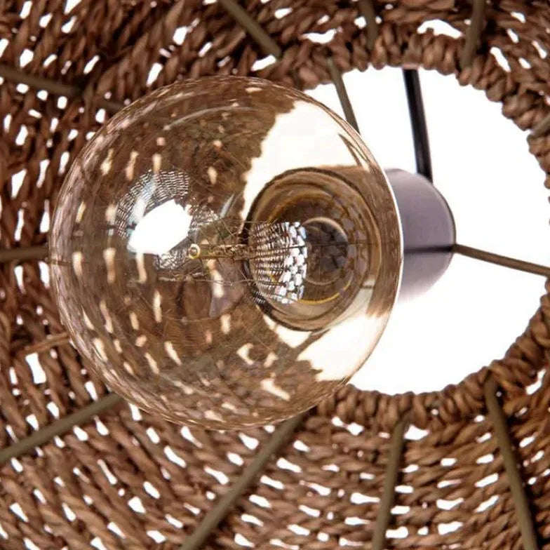 Laterne Pendelleuchte im Landhausstil Bambus Retro - Clowas.de