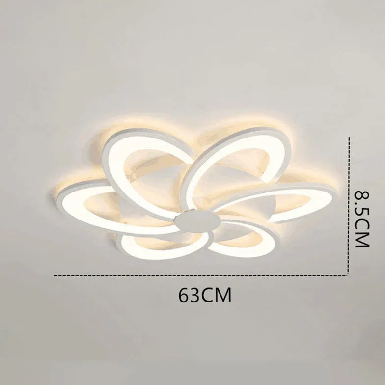 LED Deckenleuchte dimmbar ohne Fernbedienung in Blütenform - Clowas.de