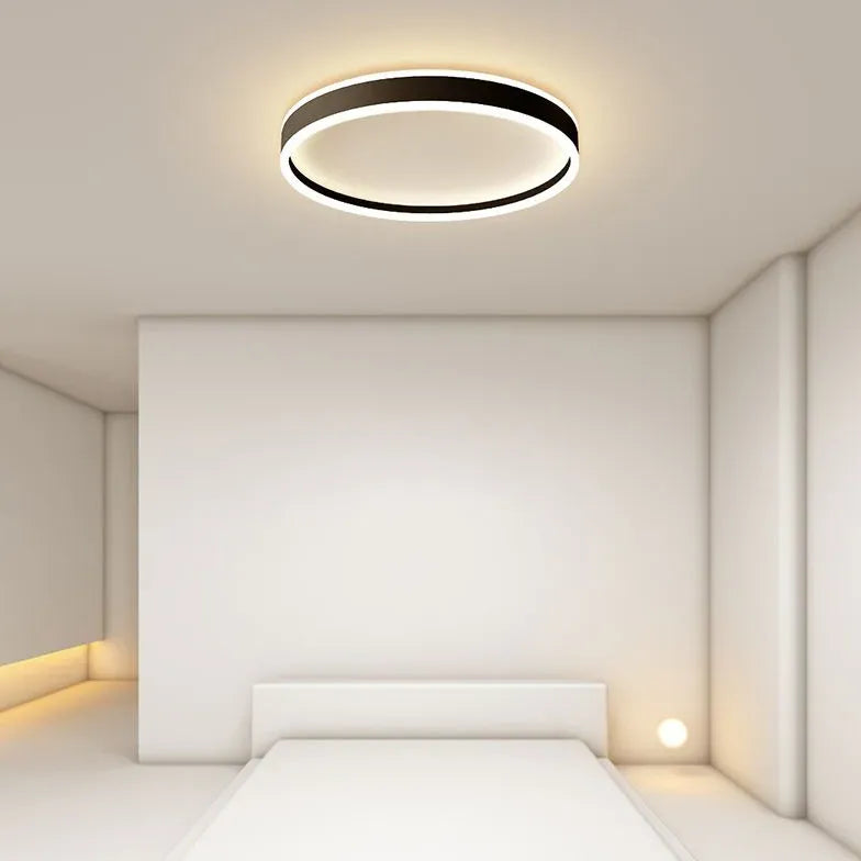 LED Deckenleuchte dimmbar schlafzimmer nordisch modern rund - Clowas.de