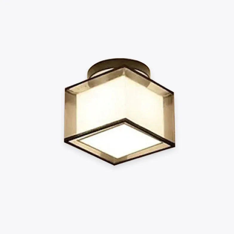 LED Deckenleuchte eckig flach im modernen Eisenstil - Clowas.de