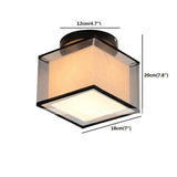 LED Deckenleuchte eckig flach im modernen Eisenstil - Clowas.de
