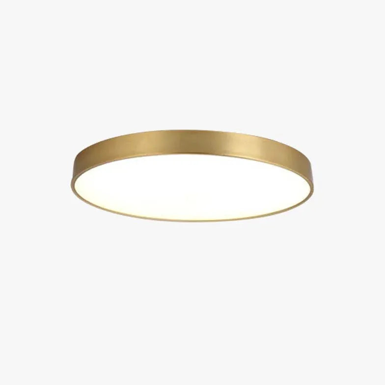LED Deckenleuchte für Schlafzimmer Goldene Runde Schlichte - Clowas.de