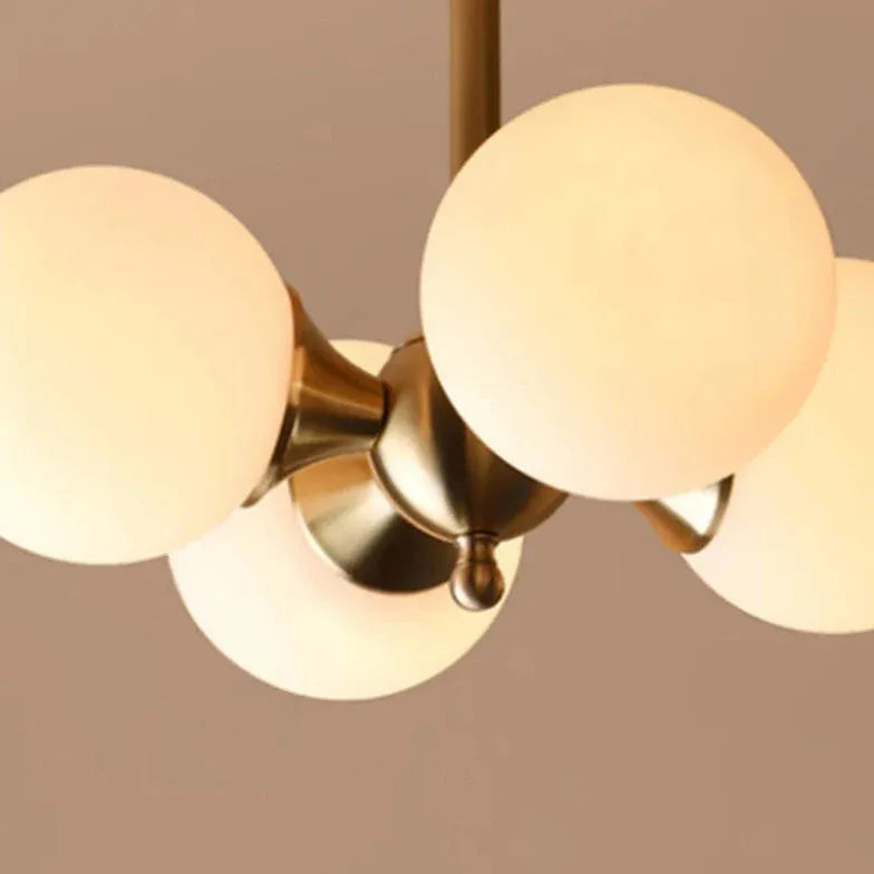 LED Deckenleuchte Gold Nordisch Einfach Milchweißer Ball - Clowas.de
