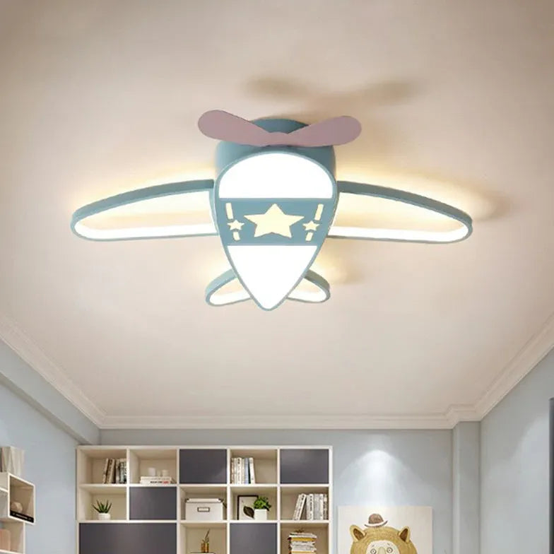 LED Deckenleuchte Kinderzimmer Kreative Cartoon Flugzeug - Clowas.de