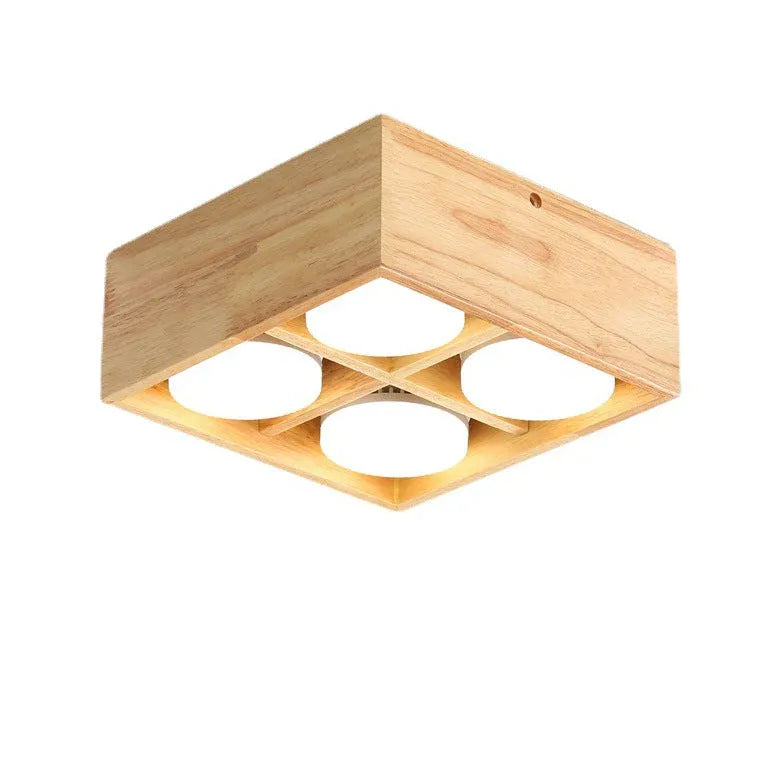 LED Deckenleuchte klein Holzbox schlicht - Clowas.de