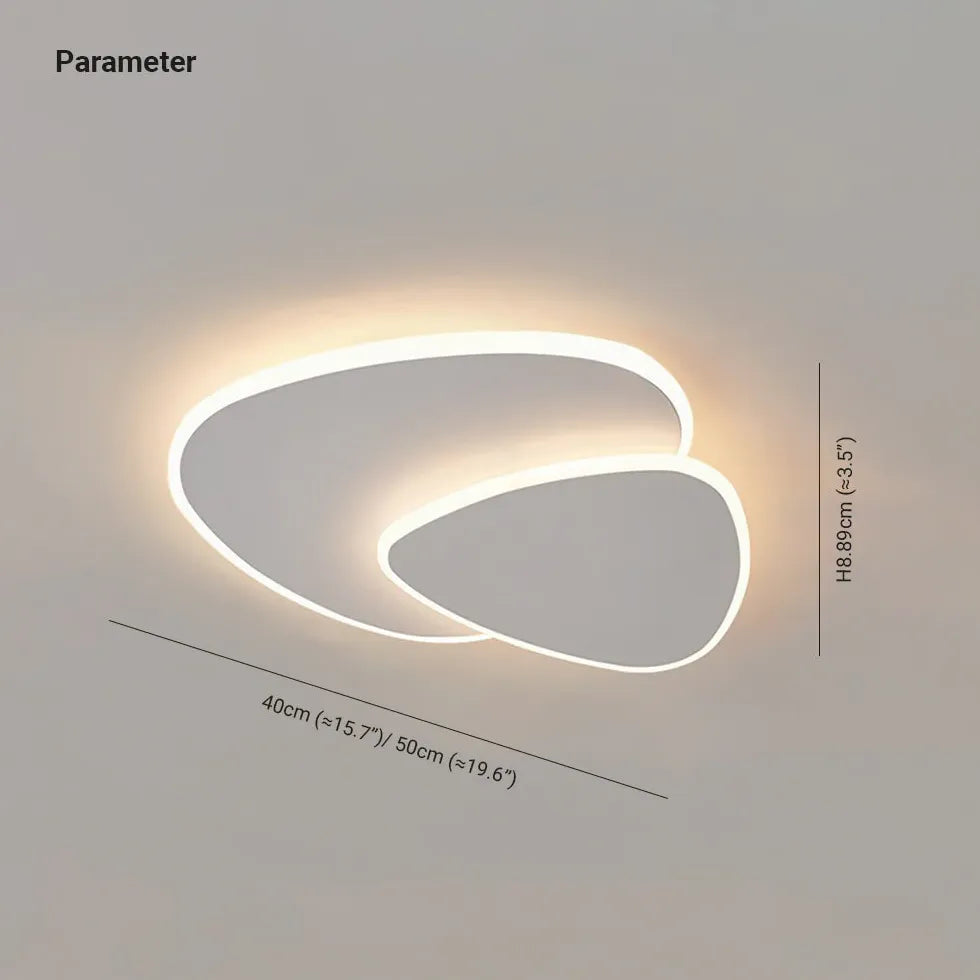 LED Deckenleuchte Wohnzimmer dimmbar Dreieck Kunst modern - Clowas.de