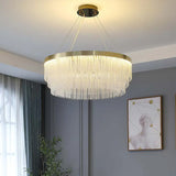 LED Deckenleuchte Wohnzimmer dimmbar leichte nordische Kristallluxus - Clowas.de