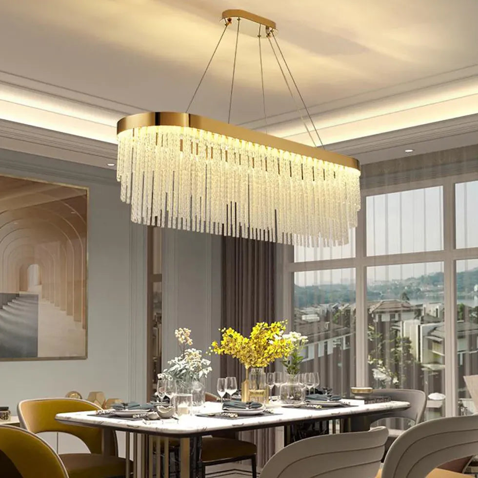 LED Deckenleuchte Wohnzimmer dimmbar leichte nordische Kristallluxus - Clowas.de