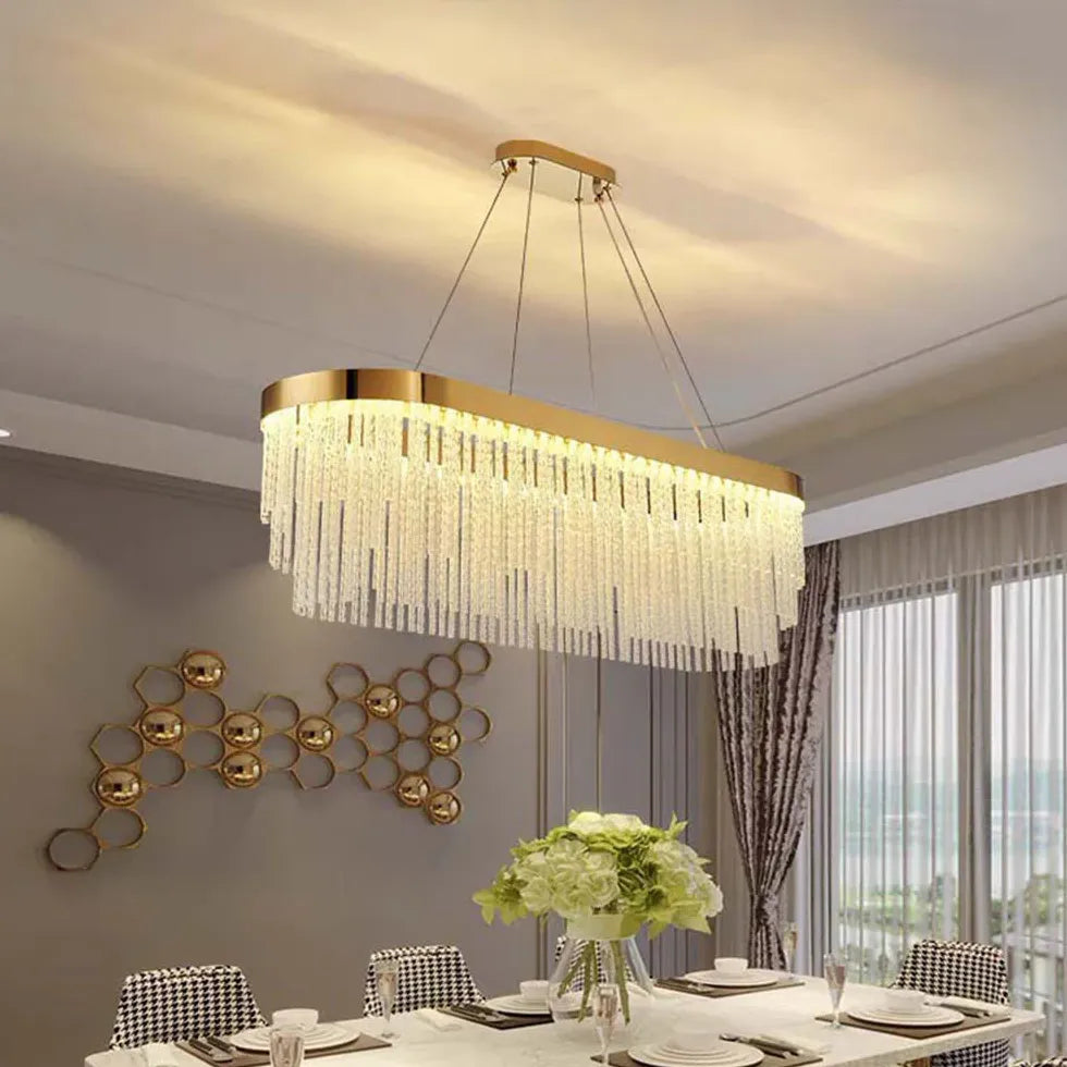 LED Deckenleuchte Wohnzimmer dimmbar leichte nordische Kristallluxus - Clowas.de