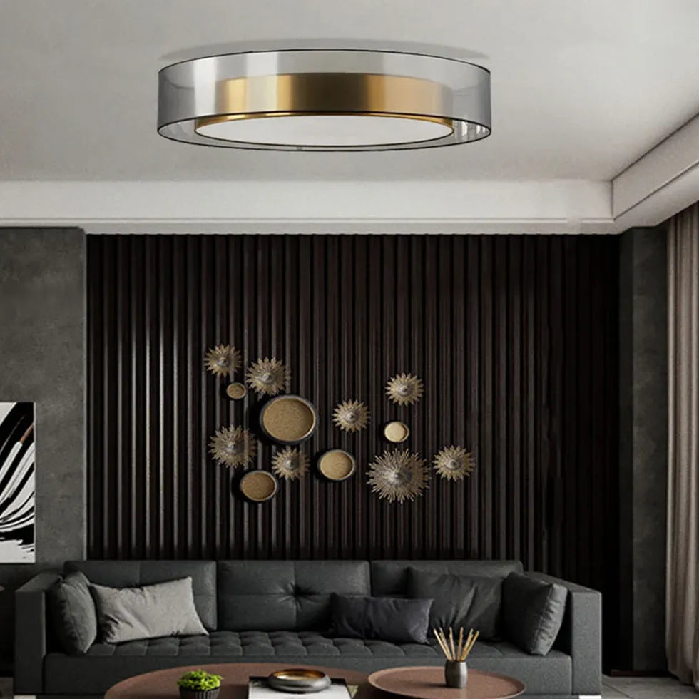 LED Deckenleuchte Wohnzimmer modern dimmbar runde Form - Clowas.de