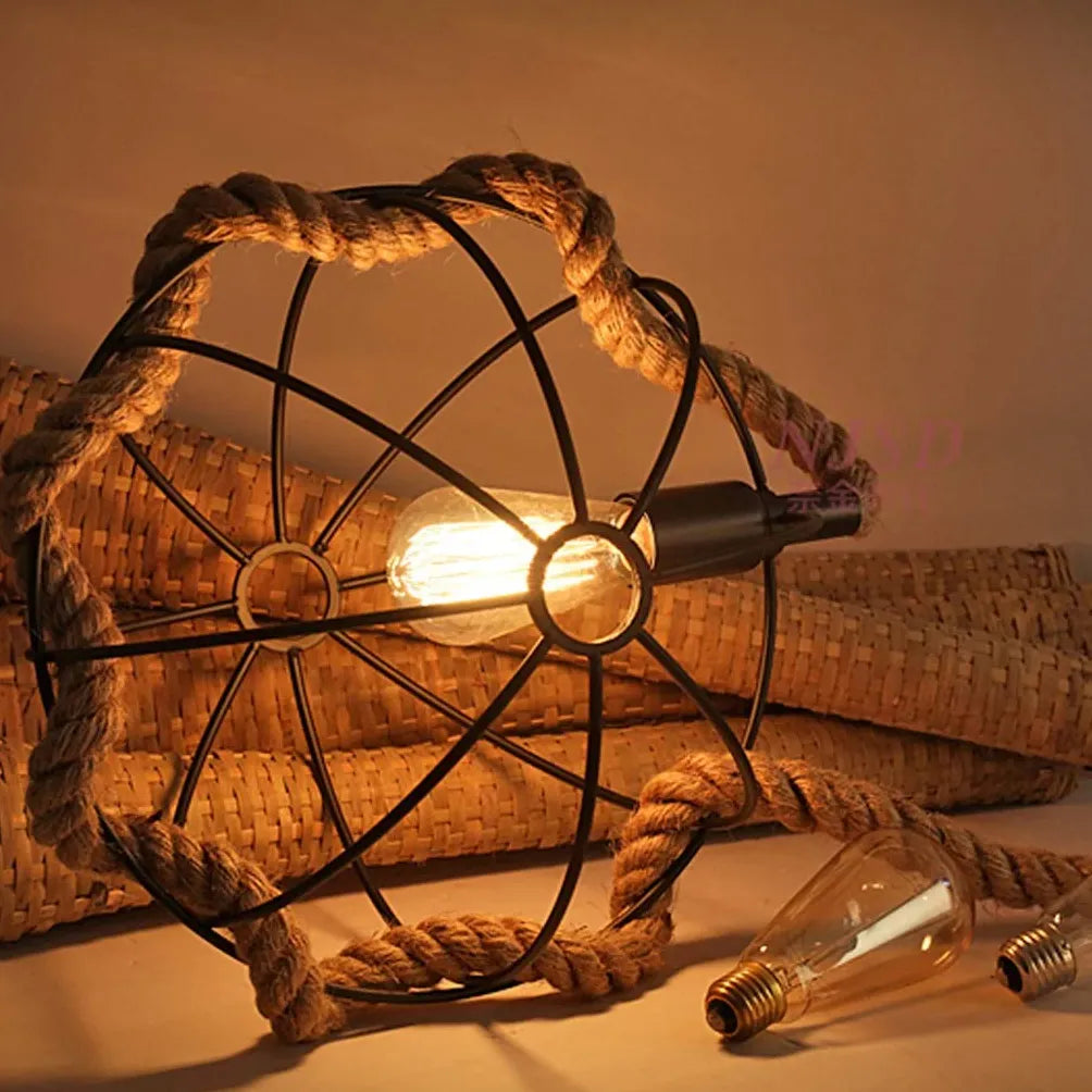 LED Pendelleuchten Esszimmer Vintage Seil Amerikanischer Stil - Clowas.de