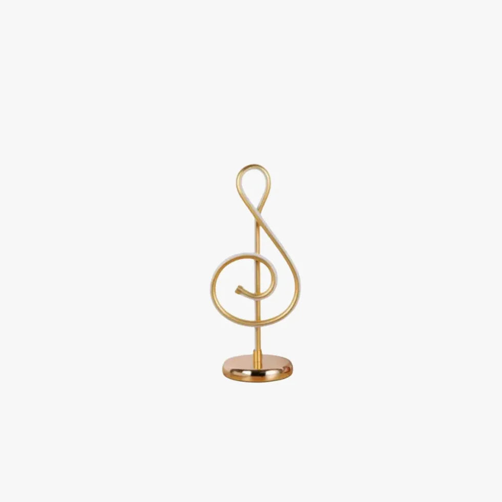 Golden Musical Note Creative Table Lamp