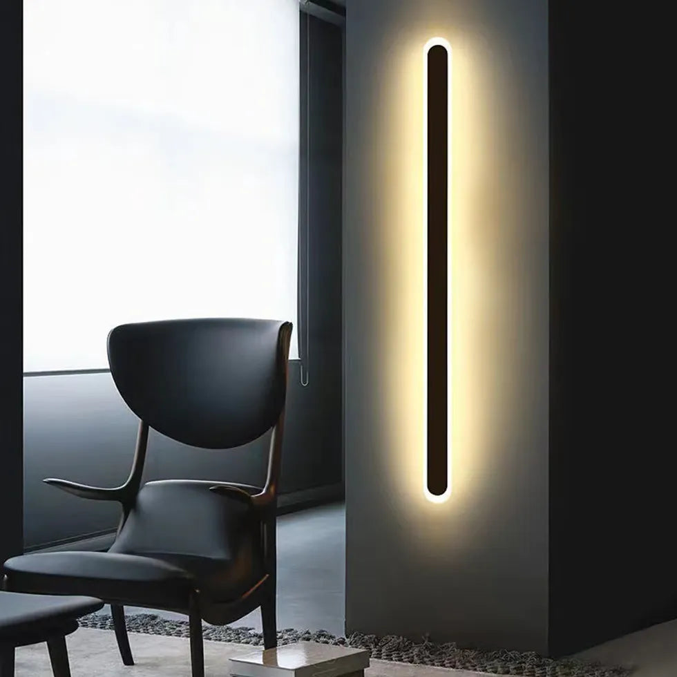 LED Wandleuchte innen schwarz Outdoor wasserdicht minimalistisch - Clowas.de