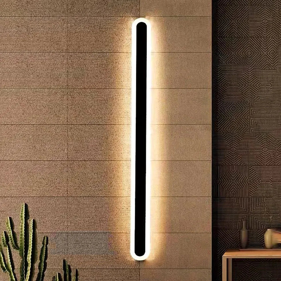 LED Wandleuchte innen schwarz Outdoor wasserdicht minimalistisch - Clowas.de