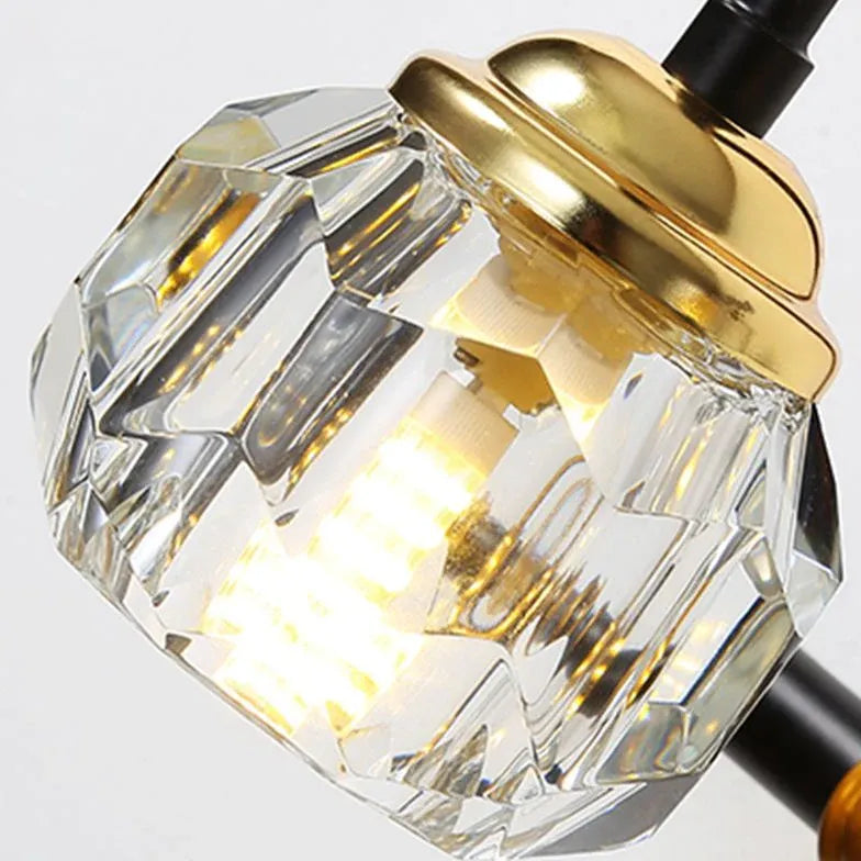 LED Wandleuchte mit Arm im amerikanischen Kristallstil - Clowas.de