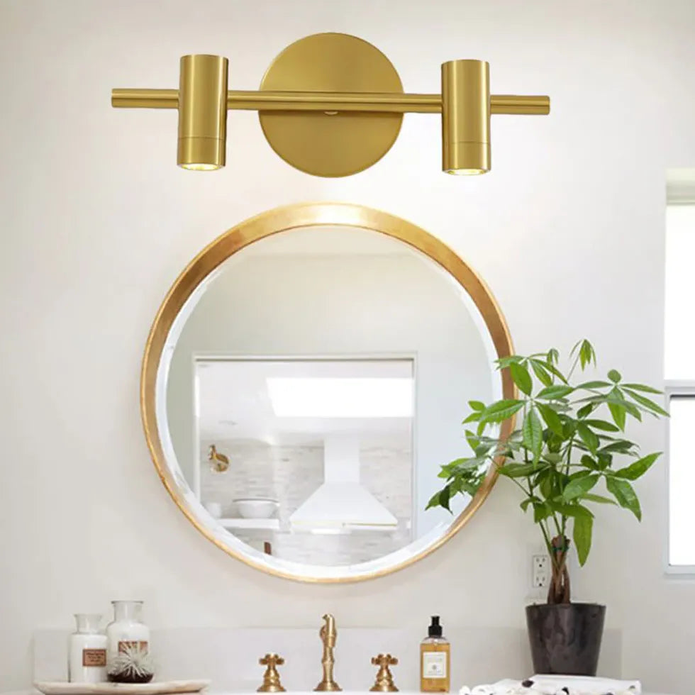 LED Wandleuchte mit Schalter in goldenem Minimalismus - Clowas.de