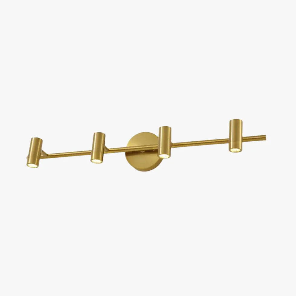 LED Wandleuchte mit Schalter in goldenem Minimalismus - Clowas.de
