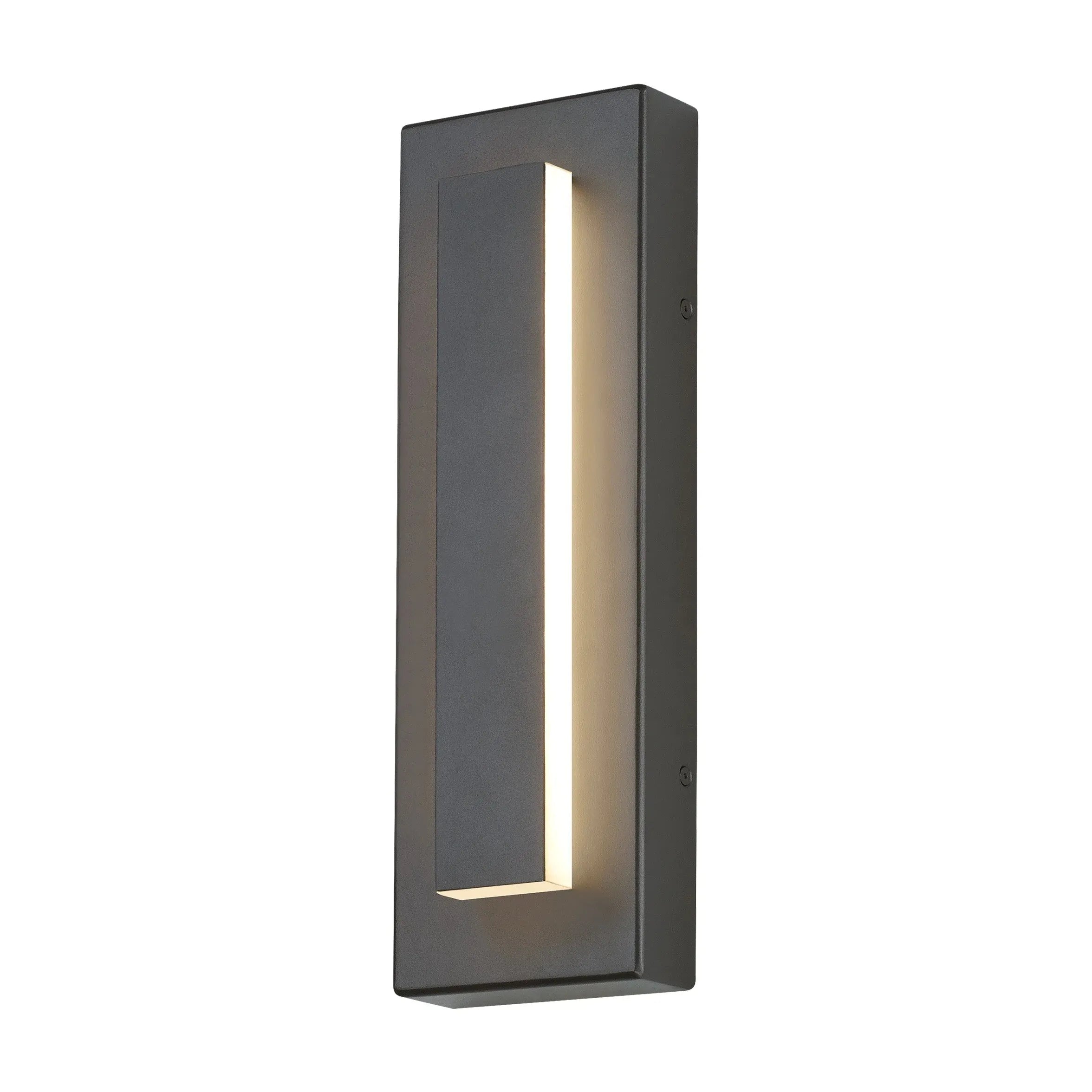 LED Wandleuchte quadratisch moderne schwarze Außenbeleuchtung - Clowas.de
