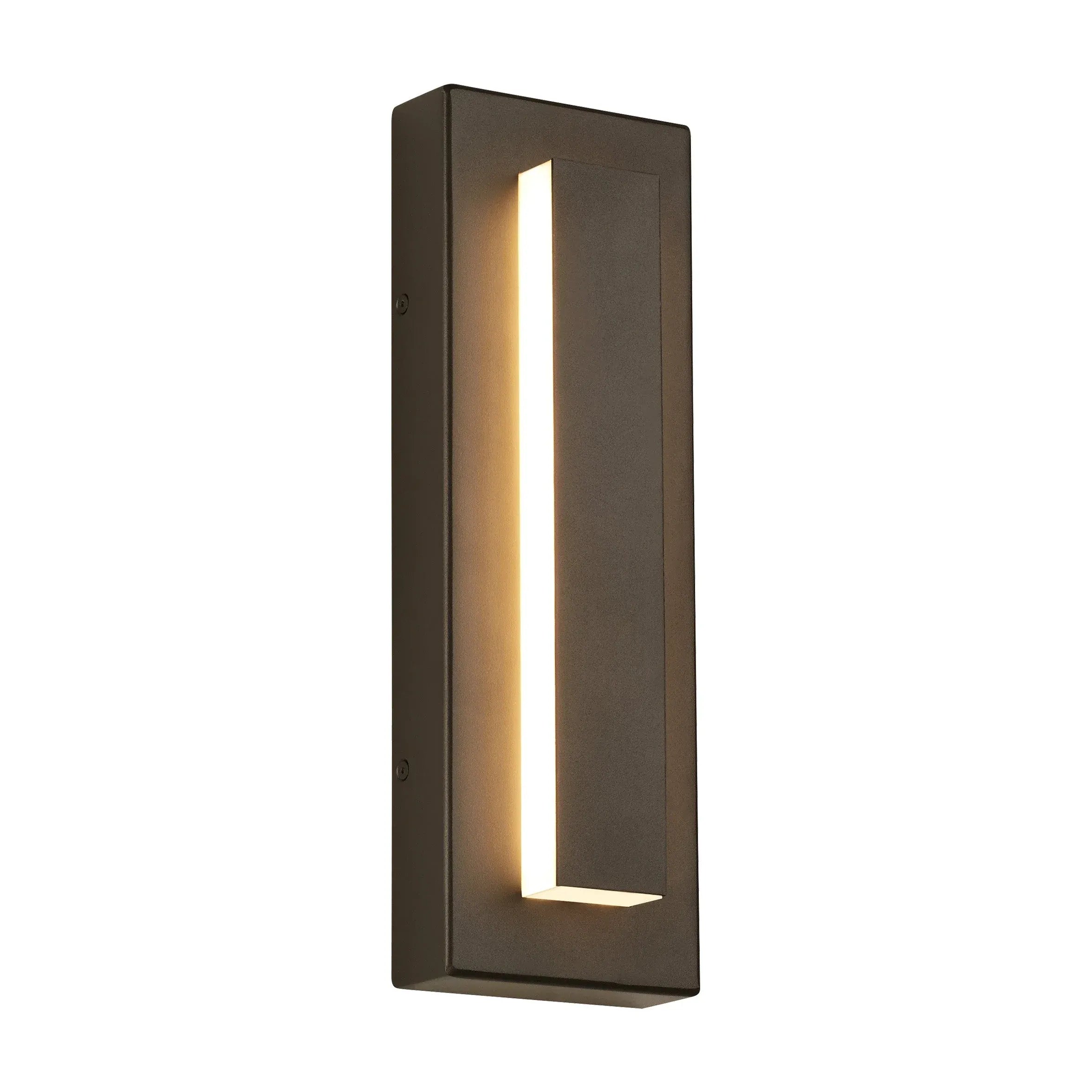 LED Wandleuchte quadratisch moderne schwarze Außenbeleuchtung - Clowas.de