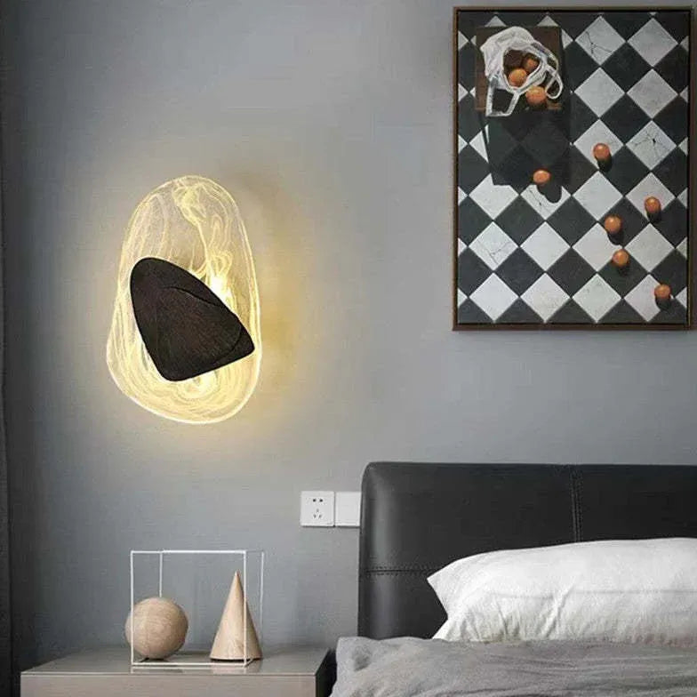 LED Wandleuchte Schwarz Gold Modernes Minimalistisches - Clowas.de