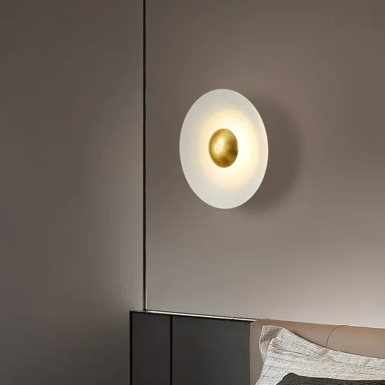 LED Wandleuchte Weiß Moderne Runde Formgestaltung - Clowas.de