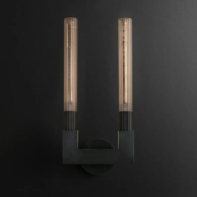 LED Wandleuchte Wohnzimmer moderne minimalistische Doppelstange - Clowas.de