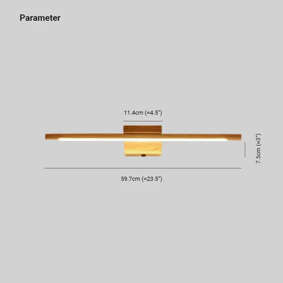 LED Wandleuchten Badezimmer im simplen Stil aus Holz - Clowas.de