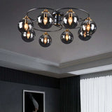 LED Wohnzimmer Deckenleuchte dimmbar Nordisch Modern Glas - Clowas.de