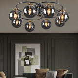 LED Wohnzimmer Deckenleuchte dimmbar Nordisch Modern Glas - Clowas.de