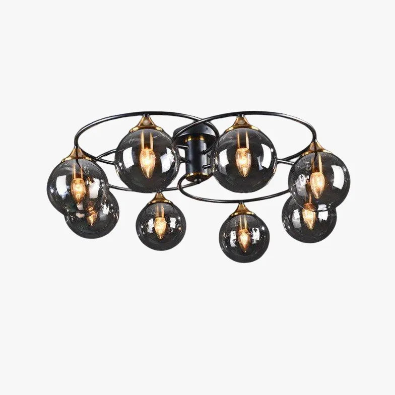 LED Wohnzimmer Deckenleuchte dimmbar Nordisch Modern Glas - Clowas.de