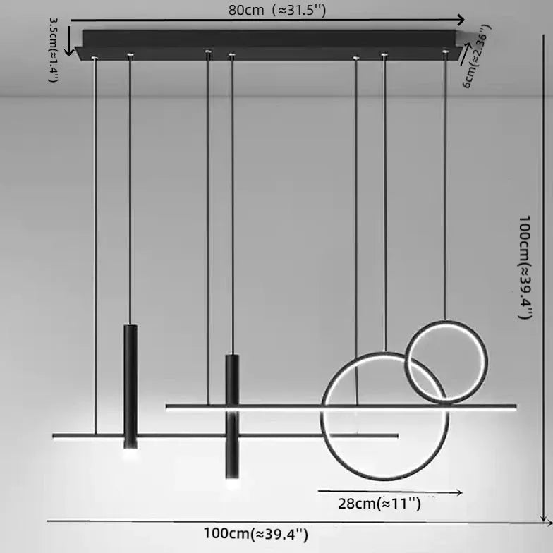 LED Wohnzimmer Hängelampen Nordisch Modern Simplistisch - Clowas.de