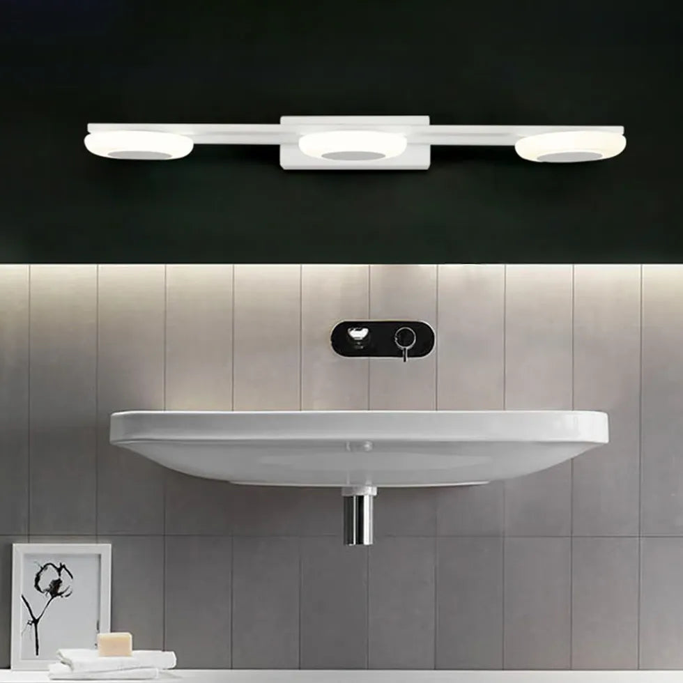 White Short cylinder Bathroom Wall Lights