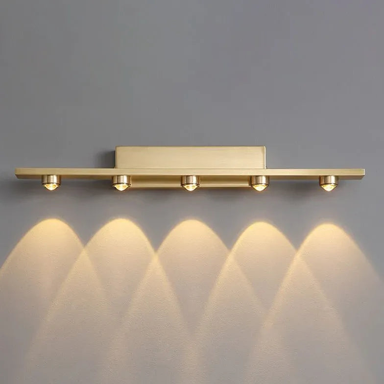 Brushed Process Led Gold Wall Lights