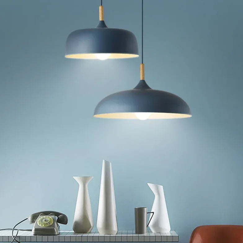 Matte Minimalist Round Modern Pendant Light