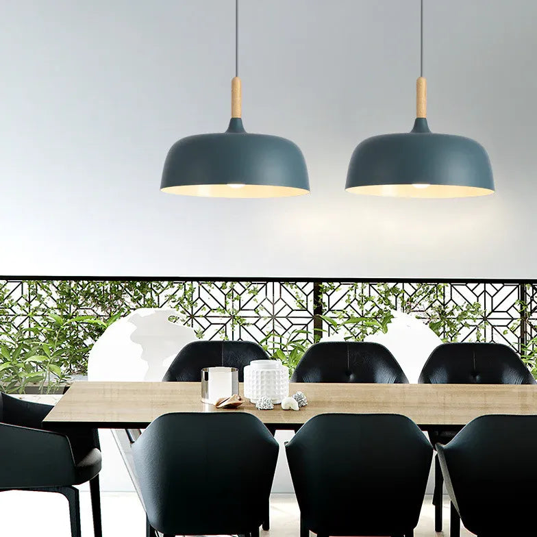 Matte Minimalist Round Modern Pendant Light