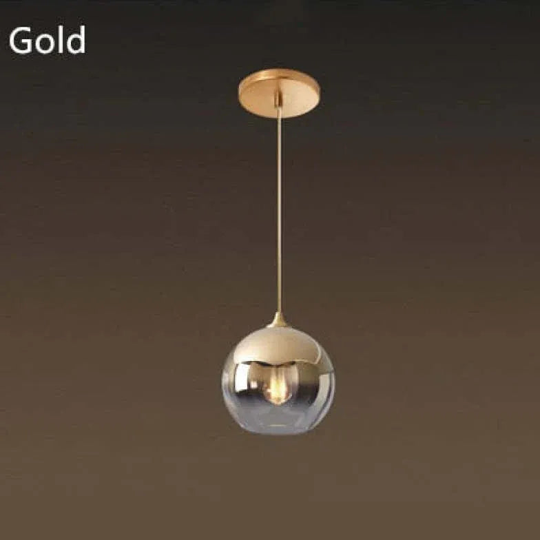 Pendelleuchte Kugel Gold Nordisch Modern Minimalist