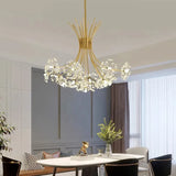 Goldener Bouquet Esszimmer LED -Pendellicht