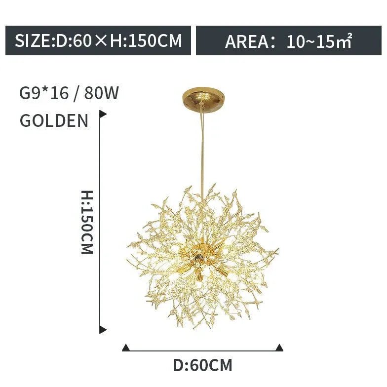 Fireworks Shaped Modern LED Pendant Light