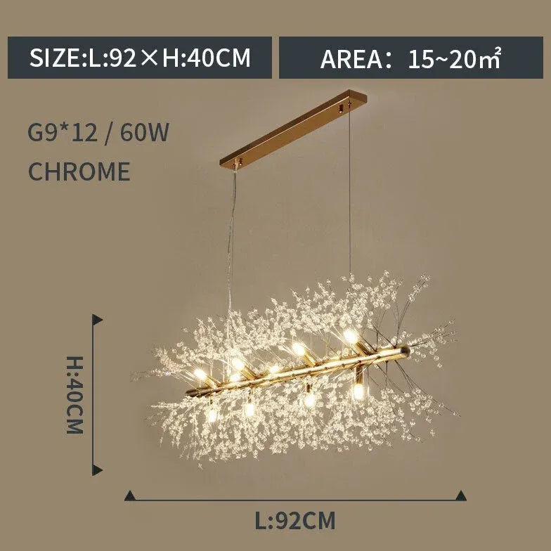 Fireworks Shaped Modern LED Pendant Light