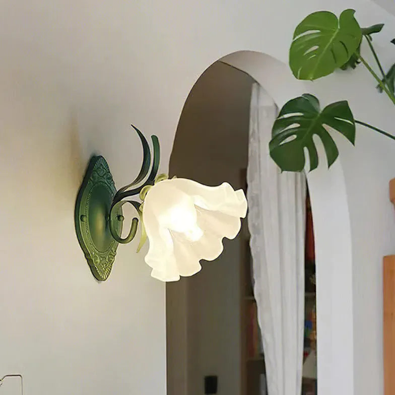 Wandleuchten innen design weiße moderne Blume