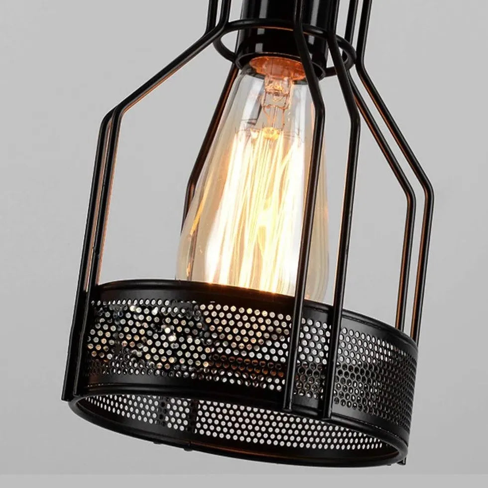 Linear Pendelleuchte 3 flammig Rustikales Seil Holz Vintage - Clowas.de