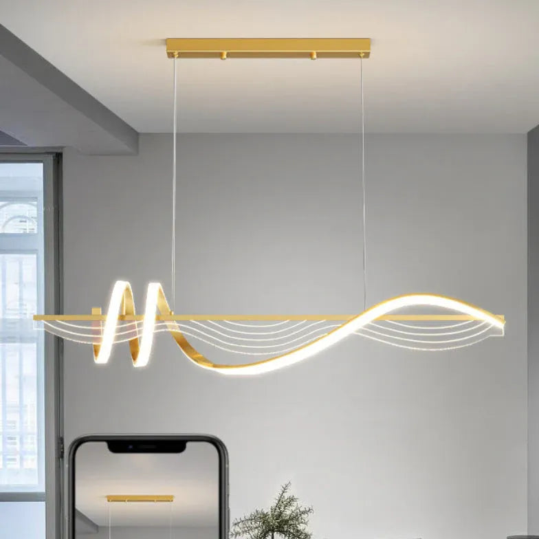 Linear Pendelleuchte nordisch schlicht moderne Esszimmer - Clowas.de