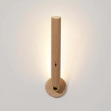 Linear Wandleuchte moderne Holzoptik minimalistisch elegant - Clowas.de
