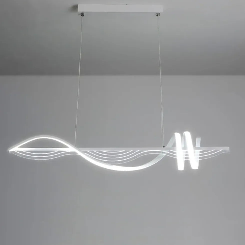 Spiral Shapes for Dining Room LED Pendant Light